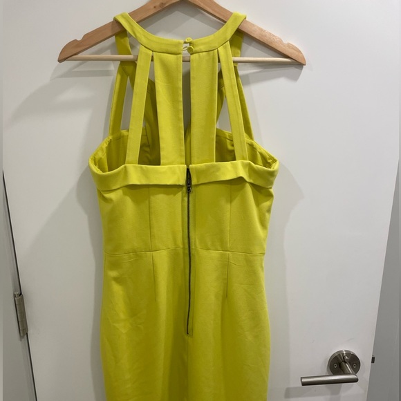 BCBG MaxAzria Macie cocktail dress.  Dark Lime.  Size 4 - Picture 8 of 11